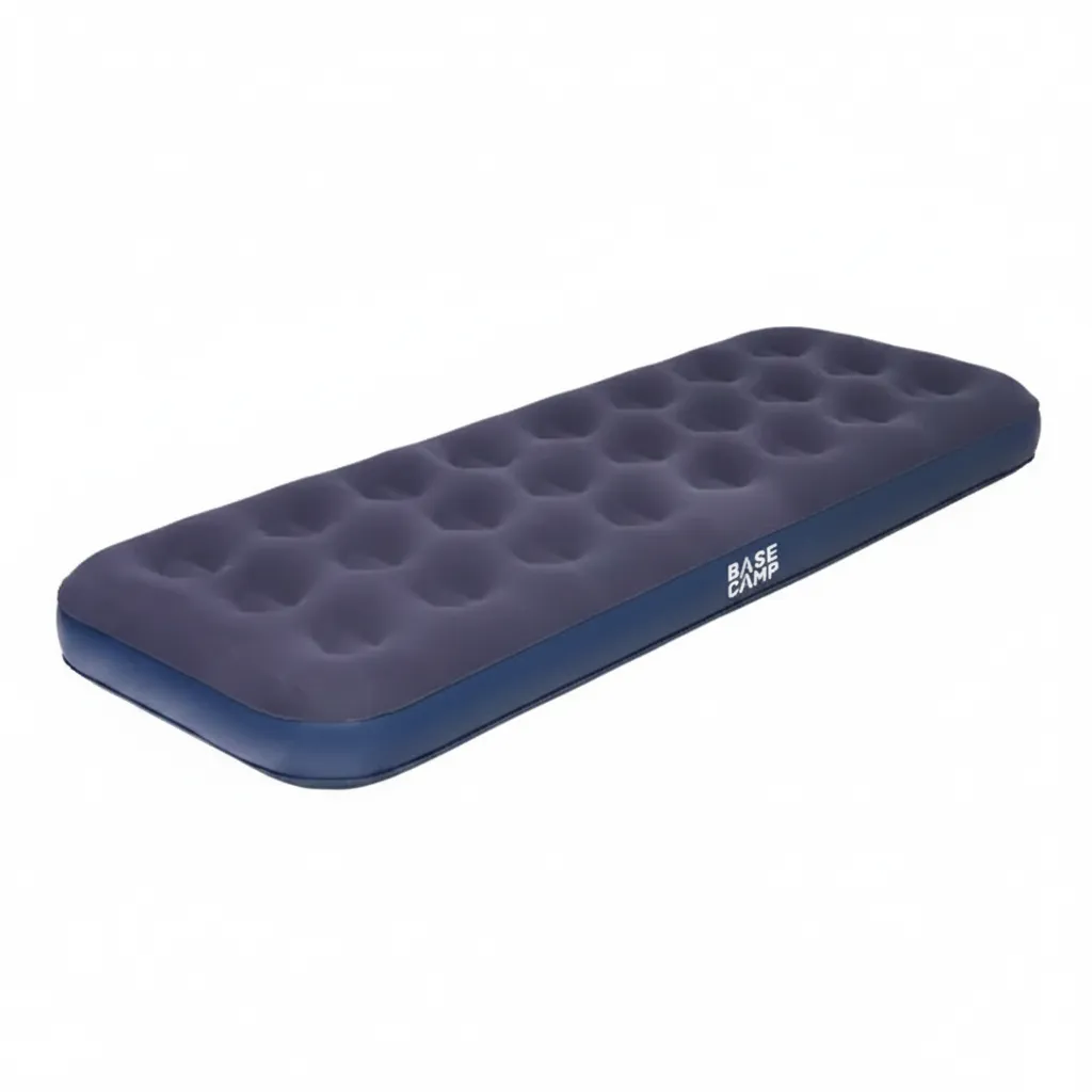 Basecamp Flocked Single Inflatable Air Mattress for Camping
