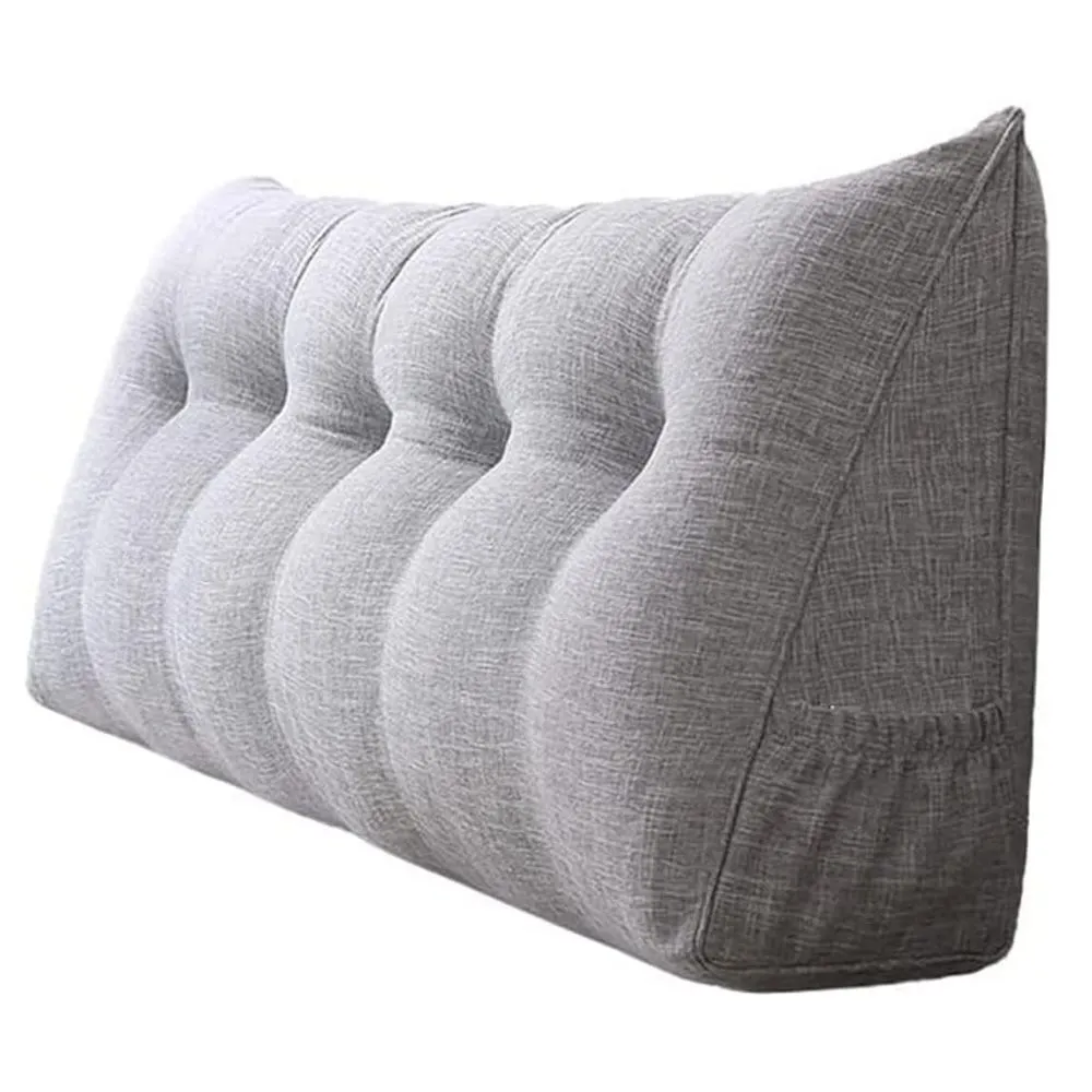Decor Triangular Long Bed Headboard Back Support Cushion Pillow - 150cm