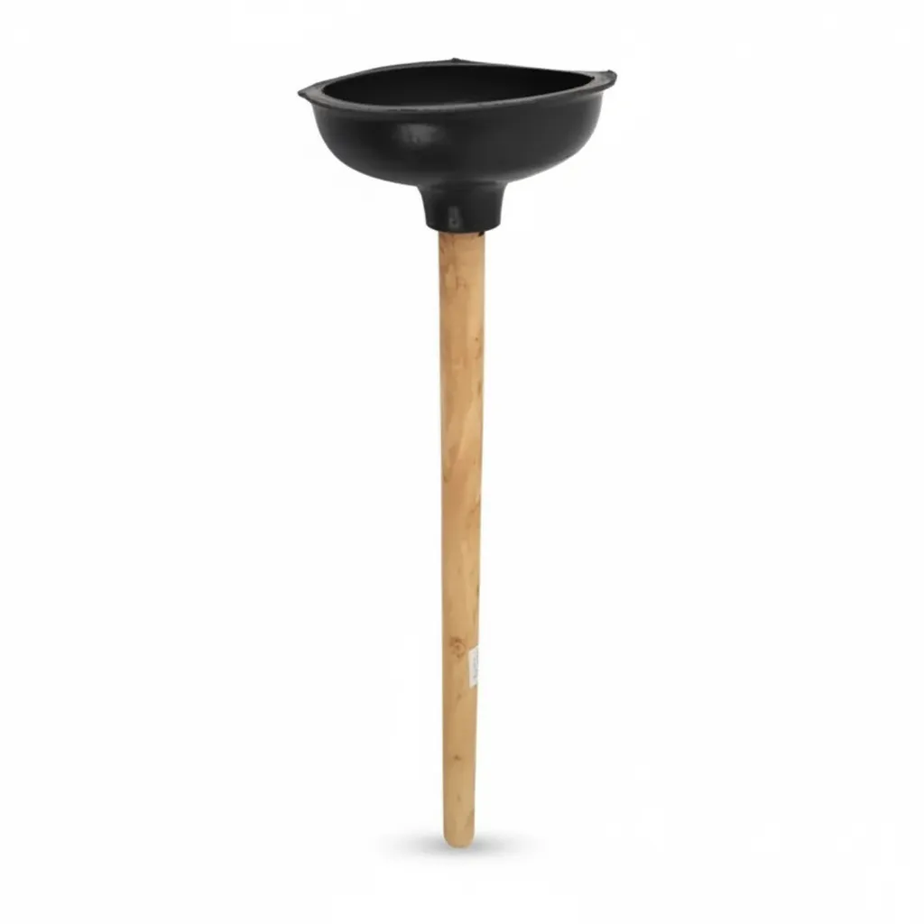 150mm Force Cup Plunger with Wooden Handle for Drains and Toilets