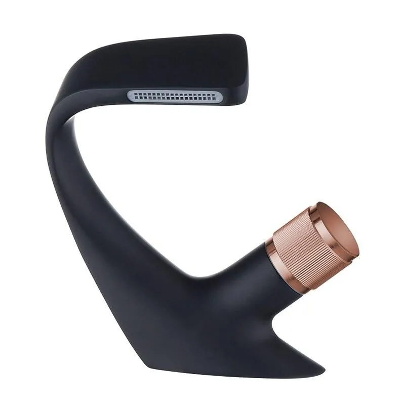 Essentials Two-Tone Hot & Cold Brass Waterfall Bathroom Basin Mixer - Black