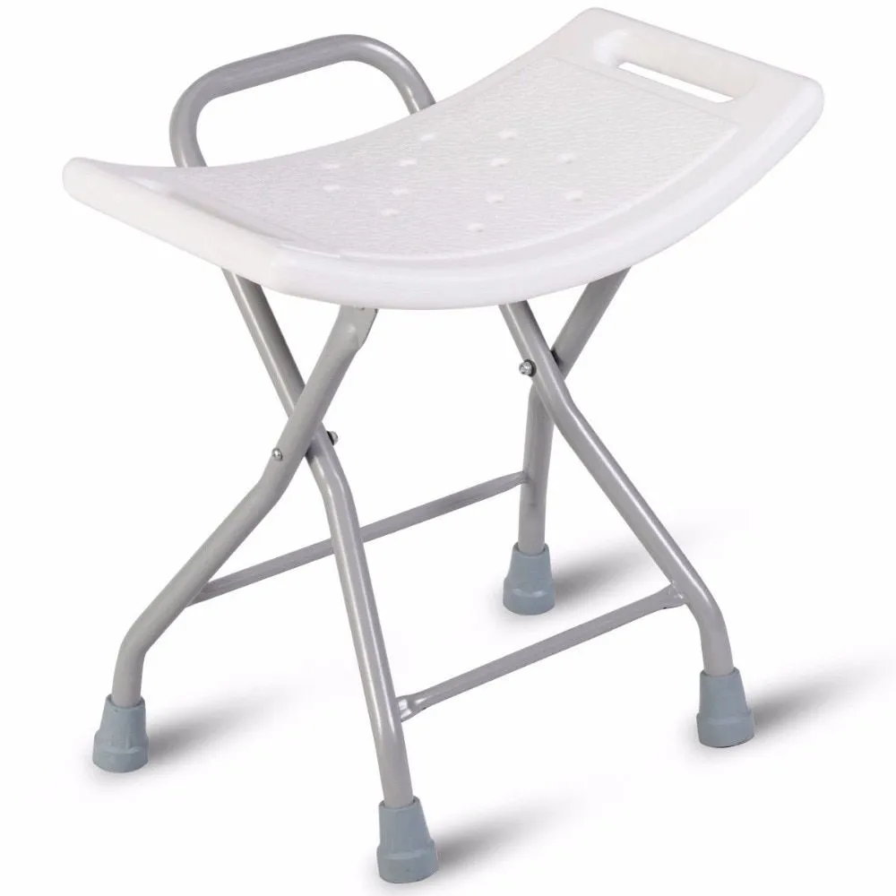 Foldable Aluminum Shower Chair 5 Level ajustable up to 51cm Highth
