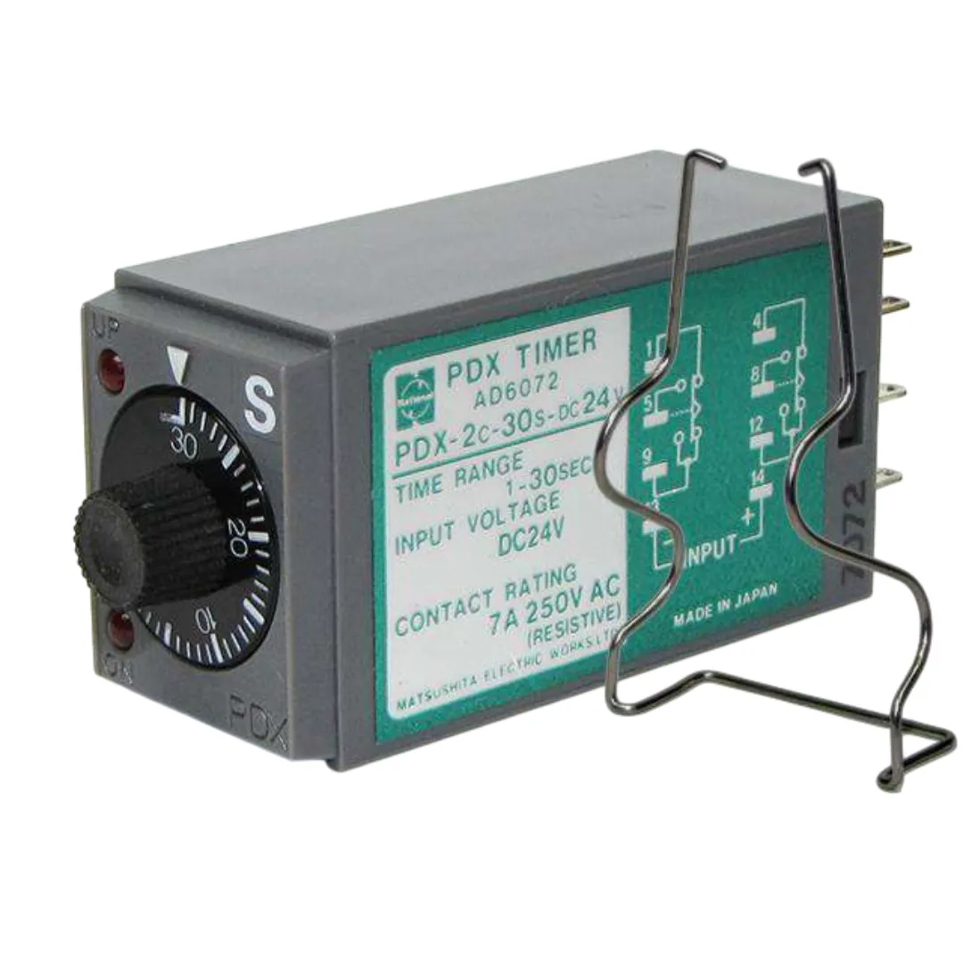 PDX2C-30S-DC24V Time-Delay Relay 24VDC Adjustable 0-30 Second Timer