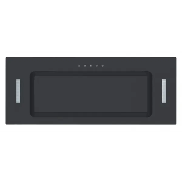 Falco 90cm Fully Integrated Black Glass Extractor FAL-90-BIG-B