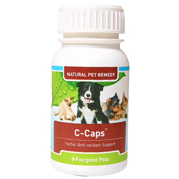Feelgood Pets - C-Caps - Dog & Cat Cancer Support Remedy - 60 Capsules