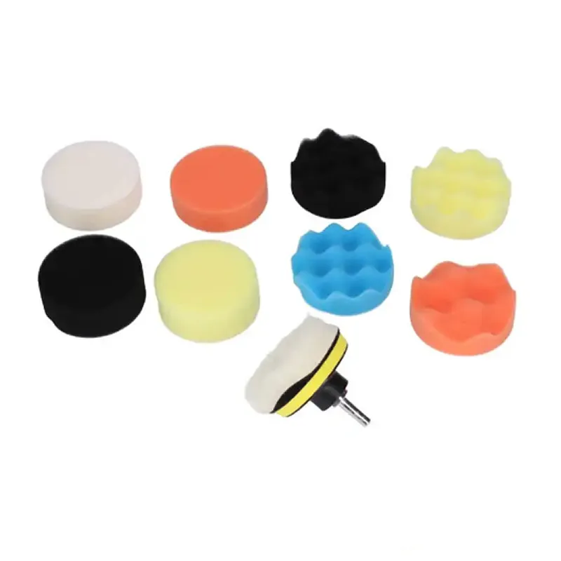 11-Piece Drill-Powered Foam Polishing Pad Set