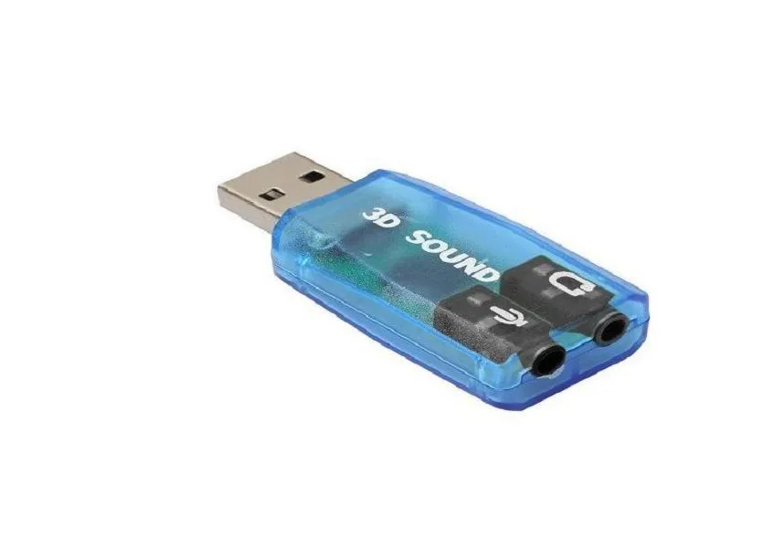 3D Sound 5.1 USB Audio Controller External Sound Card Intergrated 2CH