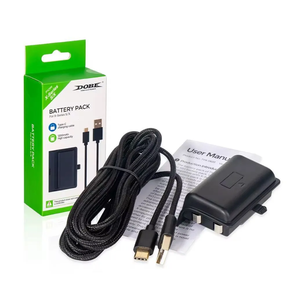 Rechargeable Battery Pack 1200mAh For Xbox X-Series S/X Controllers- (GC) - Black