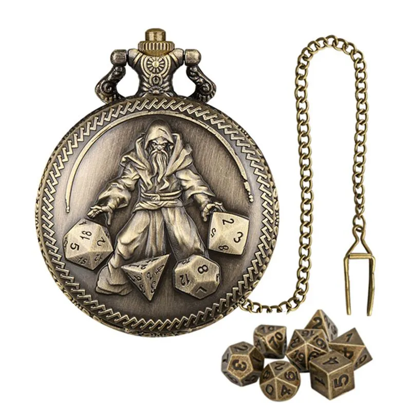 7-Piece Mini Metal DND Dice Set Board Games D&D Accessory
