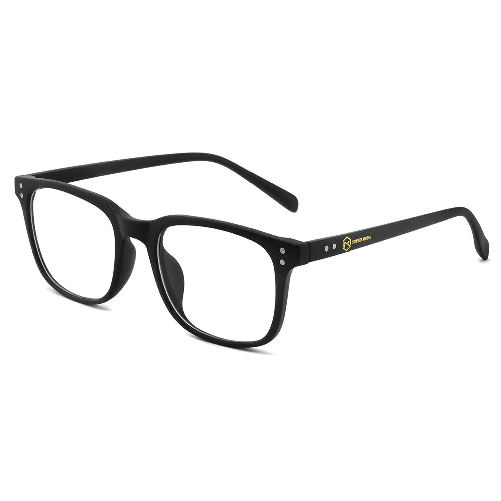 Sophie Moda- Anti-Blue Light Glasses Computer/Game/TV/Phone: Marigold Type - Black