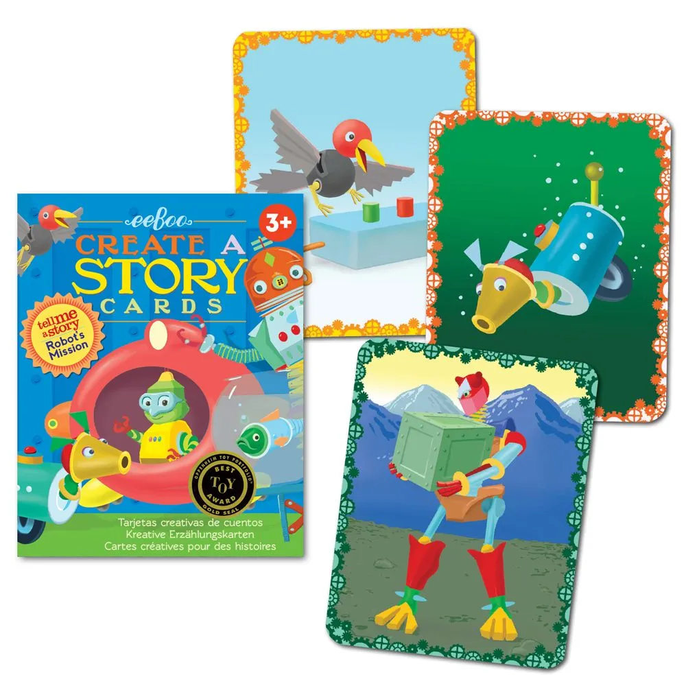 eeBoo Tell Me a Story Cards Robot Mission
