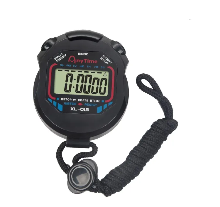 Digital Stopwatch, Made Of ABS Material, Displays Time And Date