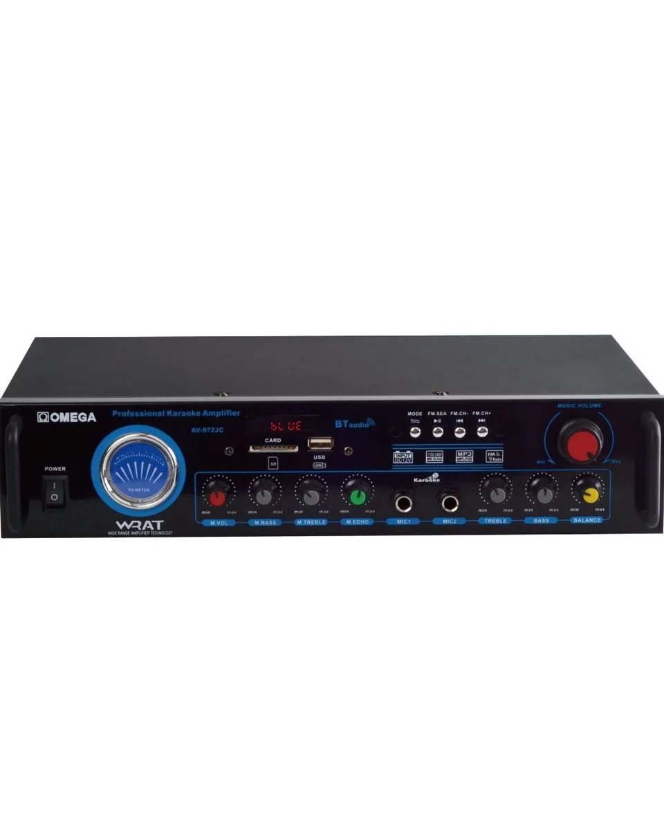 Omega Amplifier Karaoke Bluetooth/USB/Mic/FM Radio/Audio/ AV-972JC