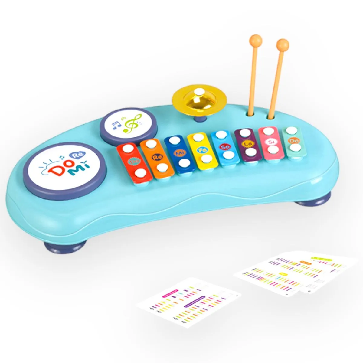 Little Xylophone Activity Play Instrument - Musical Piano Toys for Toddlers - Blue