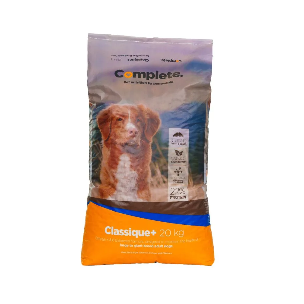 Complete Dog Food Beef and Rice Classique Lrg-Giant Breed 20Kg