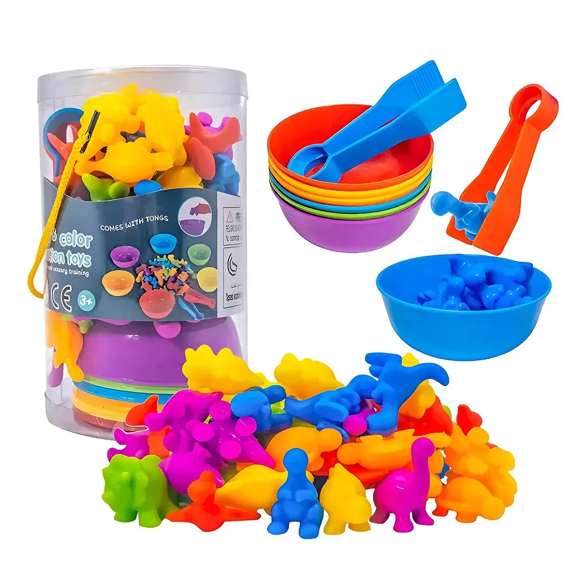 Children's Dinosaur Classification and Counting Toy Set
