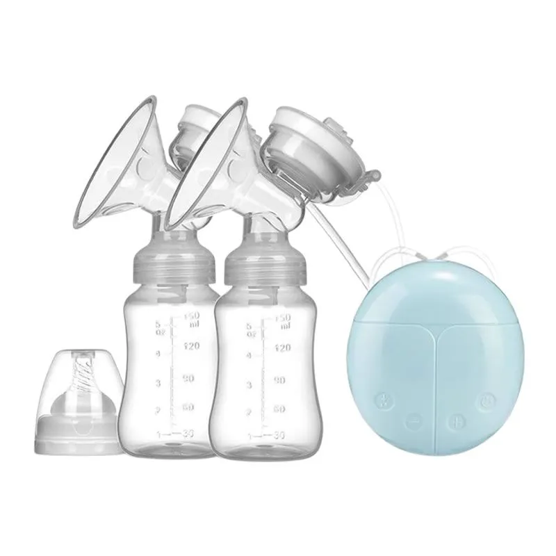 Bilateral Electric USB Breast Pump - Blue