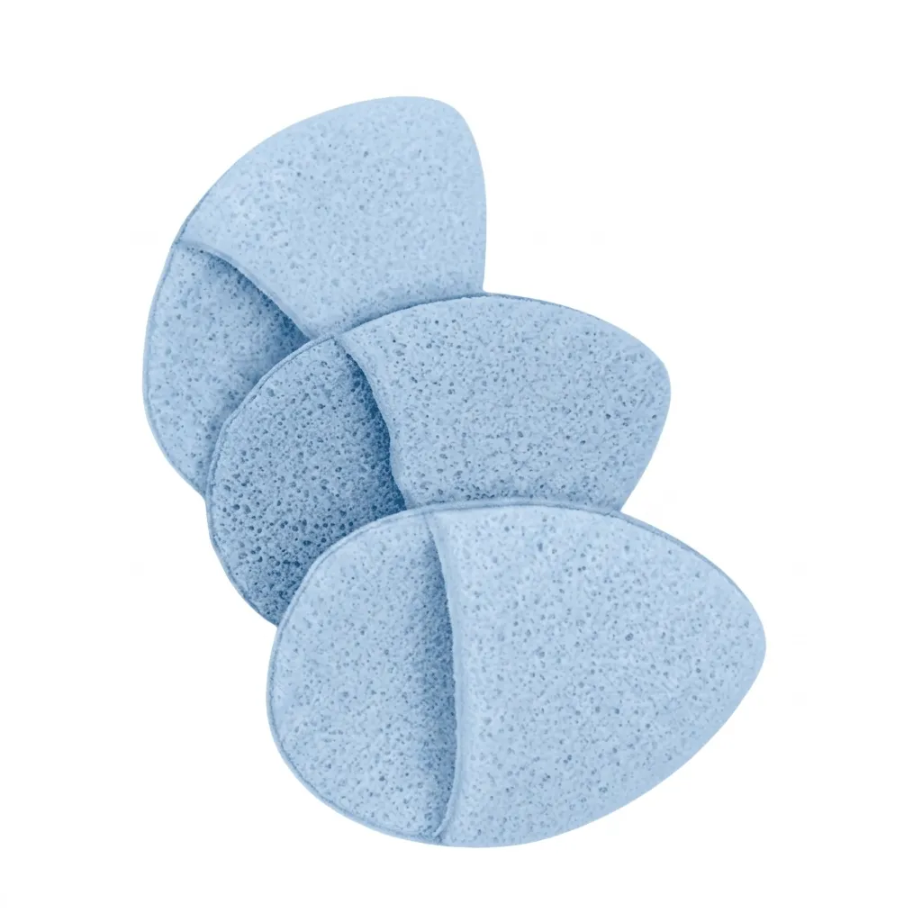 3 Pack - Facial Cleansing Sponges - Blue