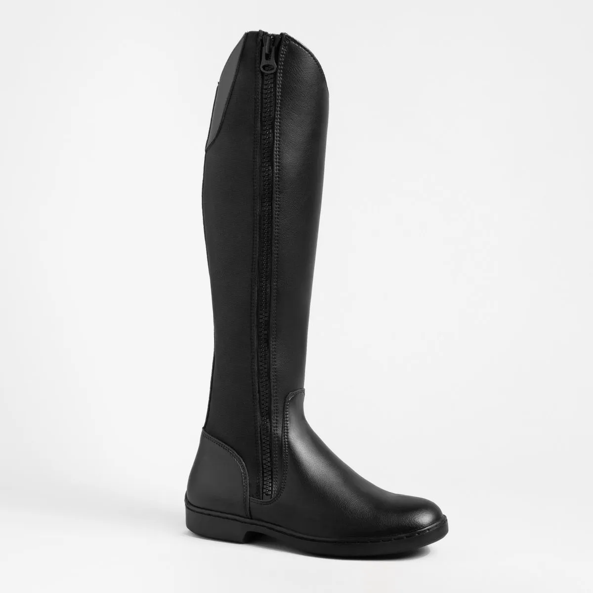 Fouganza 500 Adult Synthetic Horse Riding Jodhpur Boots - Black