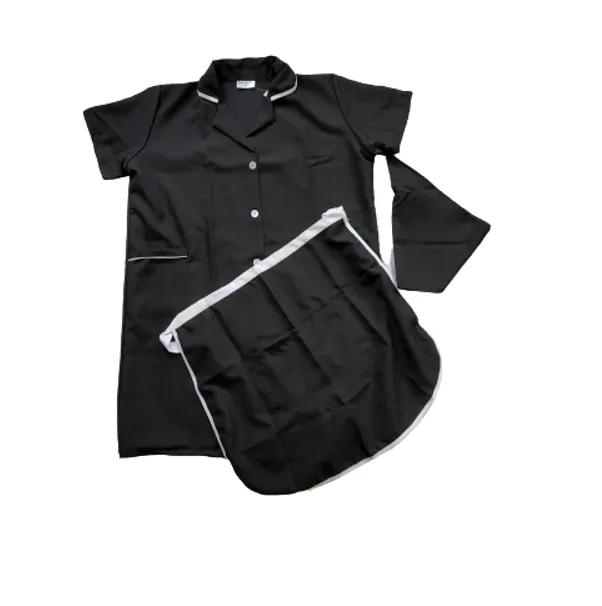 3 Piece Housekeeping Uniform - Black