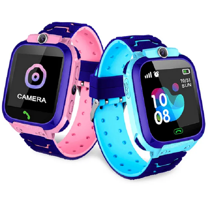 Boss - Kids GPS Tracker Smart Watch - SOS, Alarm Clock, Camera, School Mode - Blue
