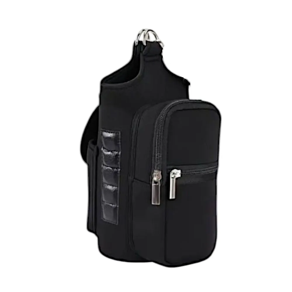 Gym Bag with Magnetic Water Bottle Holder - Adjustable Strap & Phone Pocket