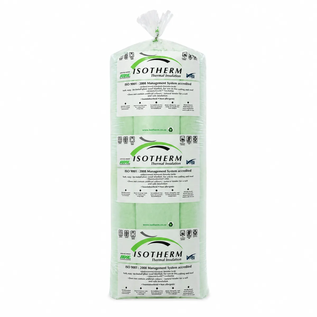 Polyester Ceiling Thermal Insulation 55mm x 1.2m x 10m - ISOTHERM