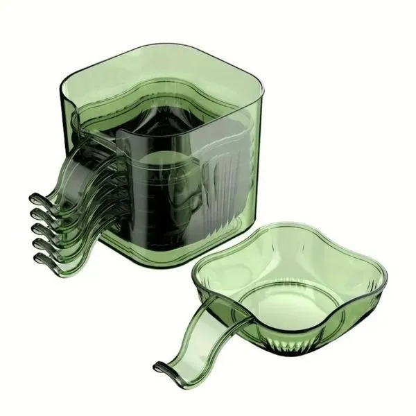 Set of 6 Green Snack Dip Bowls