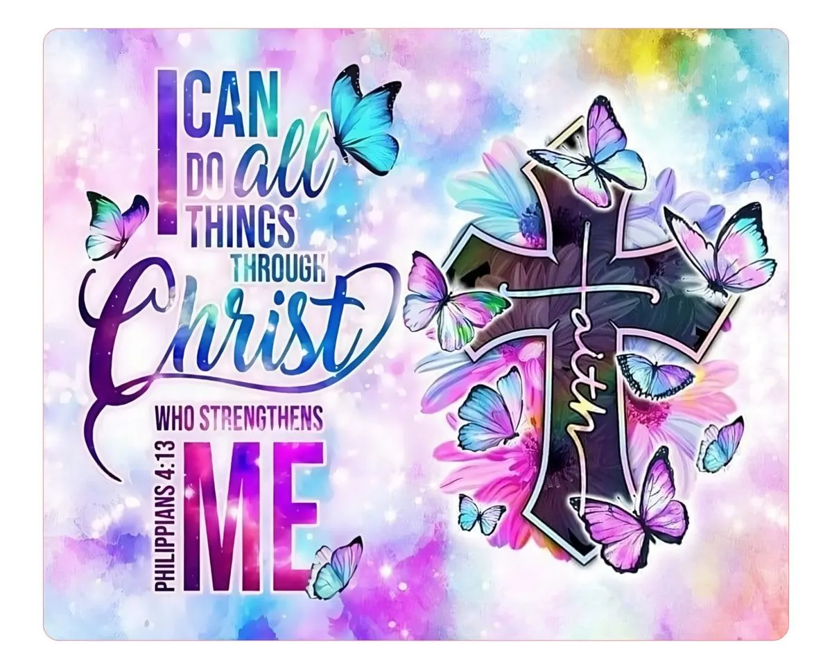 Faith Butterfly Mouse pads
