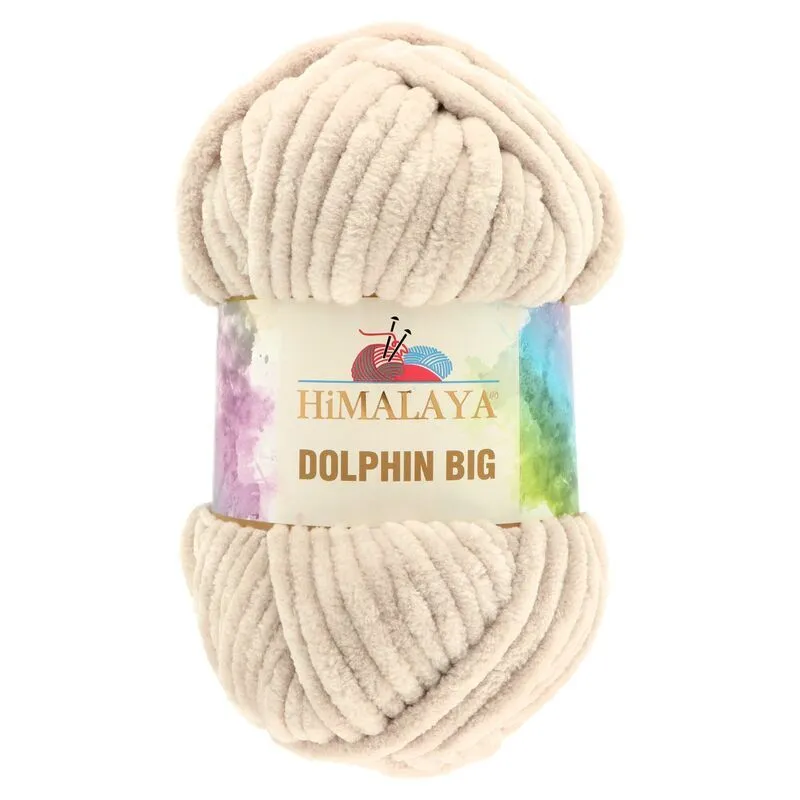 Himalaya Dolphin Big - 3 x 200 g Chenille Yarn - Beige