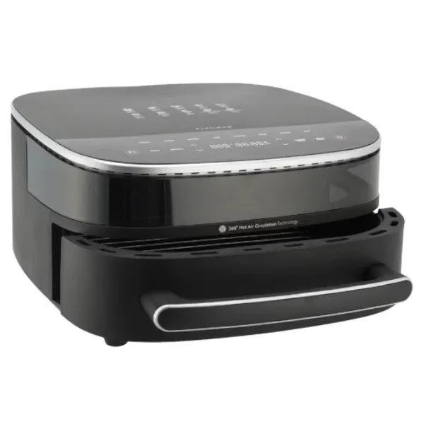 Platinum Digital Pizza Air Fryer 6L - 360 Heat Circulation & Viewing Window