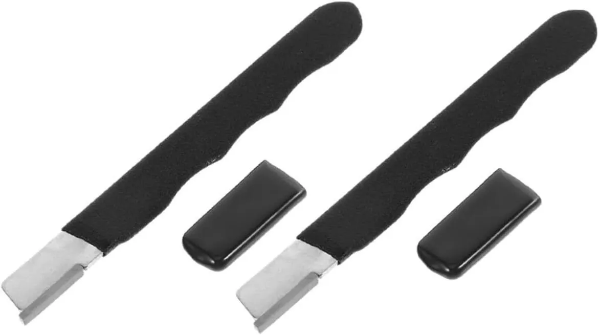 2 Pcs Portable Garden Tool Sharpener for Pruning Shears Scissors and Knives