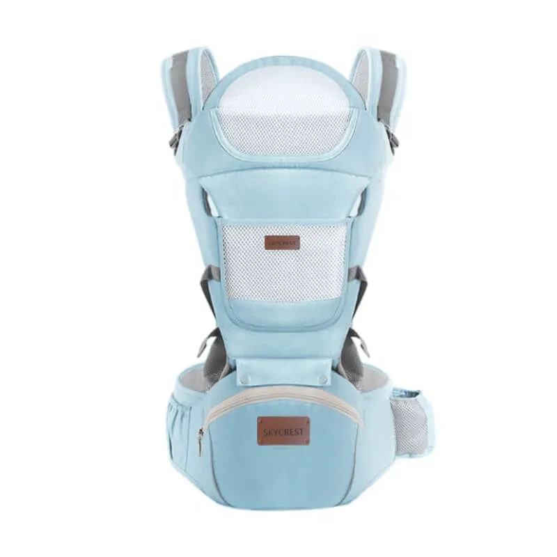 Baby Carrier Ergonomic Infant Carrier with Hip Seat - Blue