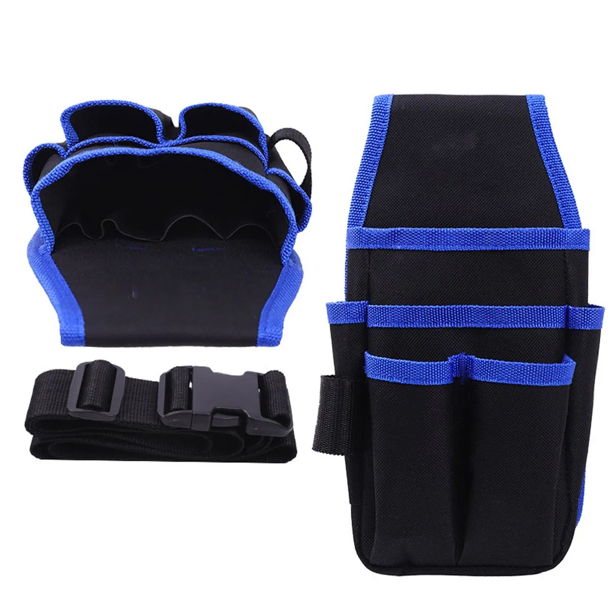 Electrician Tool Bag Multifunctional Oxford Cloth Waist Kit Blue
