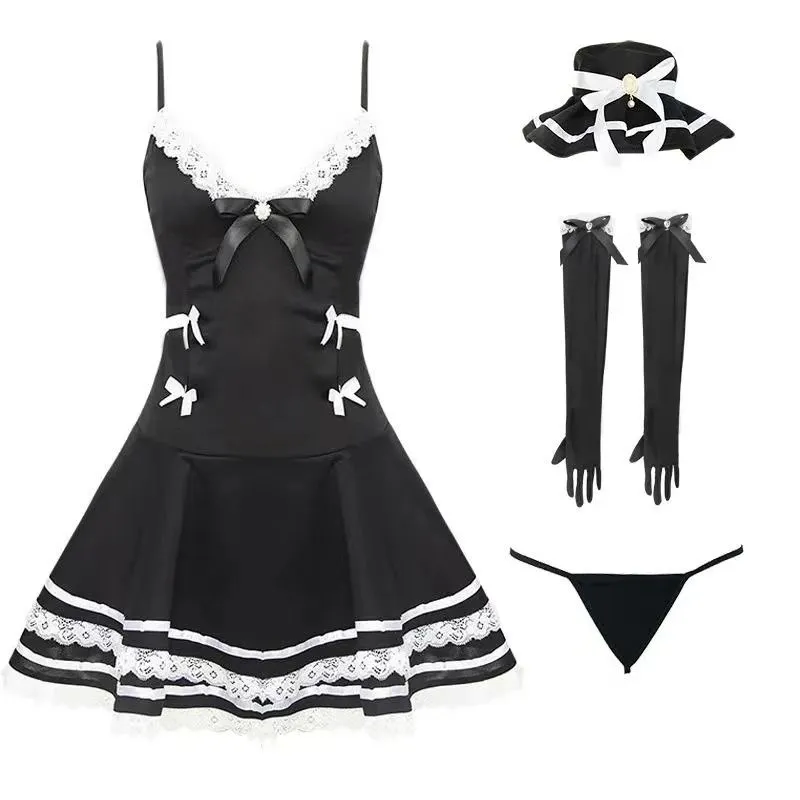 Women Unique Lingerie Cute Princess Dress Sling Cose-play Game Uniform