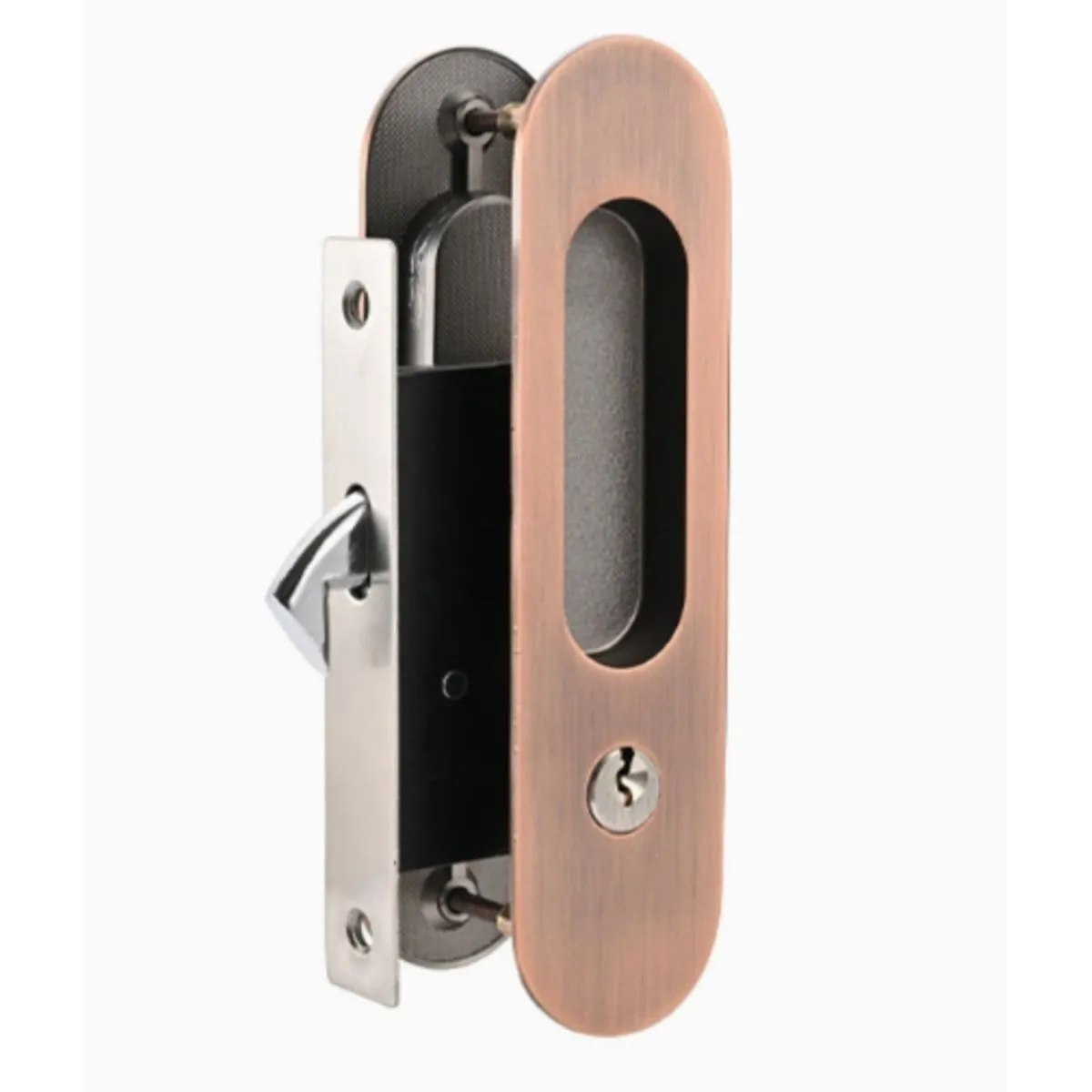 6.8 Inch Privacy Pocket Door Lock with Keys