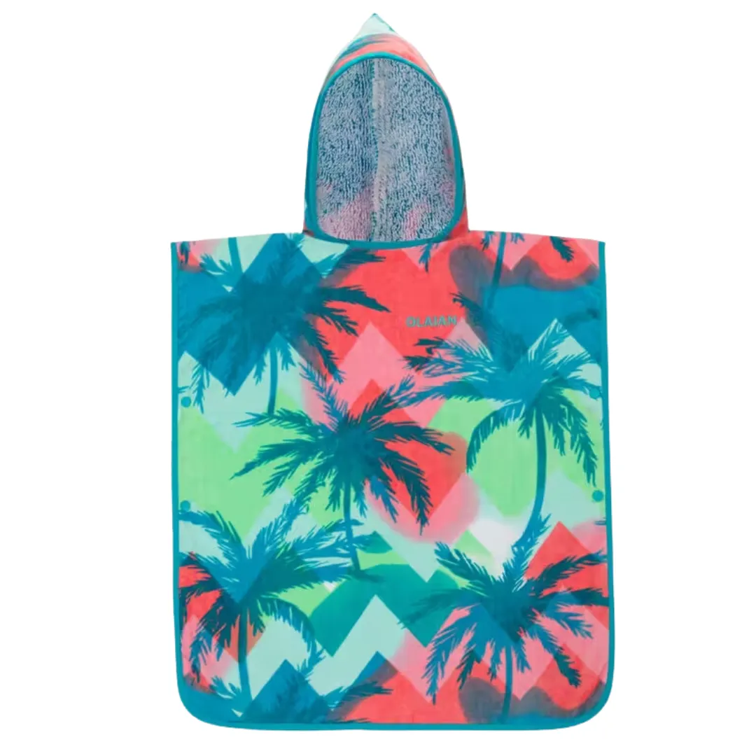 Olaian Kids' Surf Poncho 110 to 135 cm - 500 Sweet