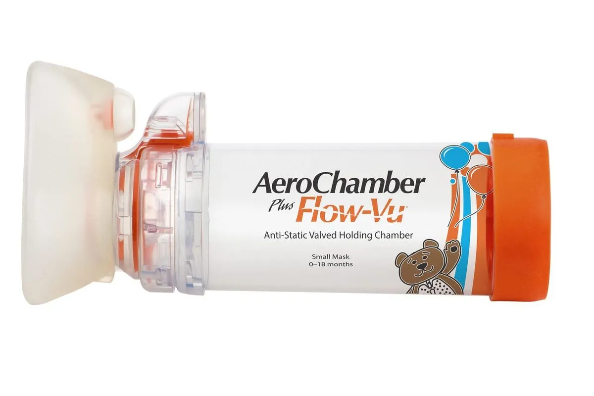 Aerochamber Breathing Aid For Infant Small Mask Orange