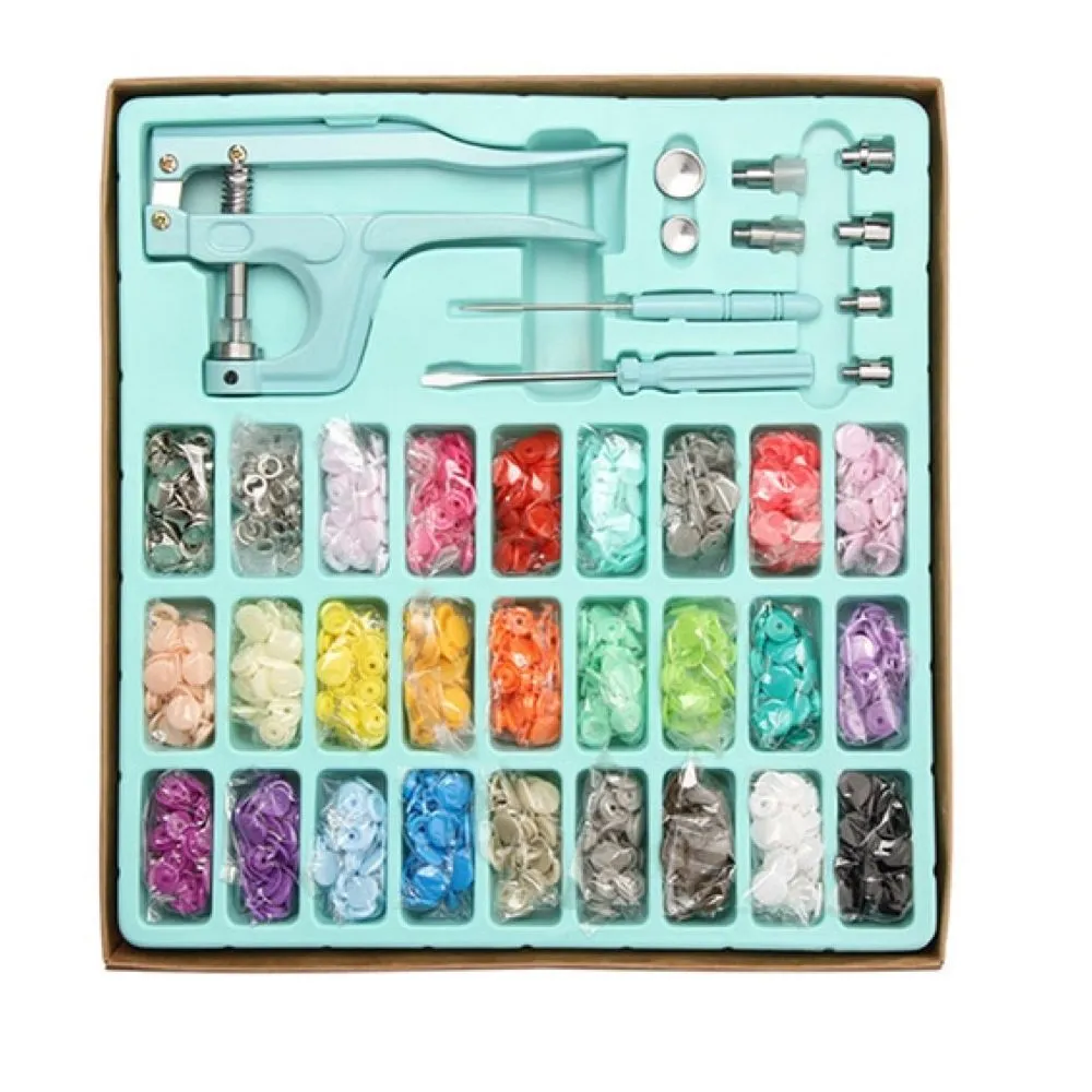 Craft Multifunction Snaps and 3 Kinds Replace Snap Pliers Set - Blue