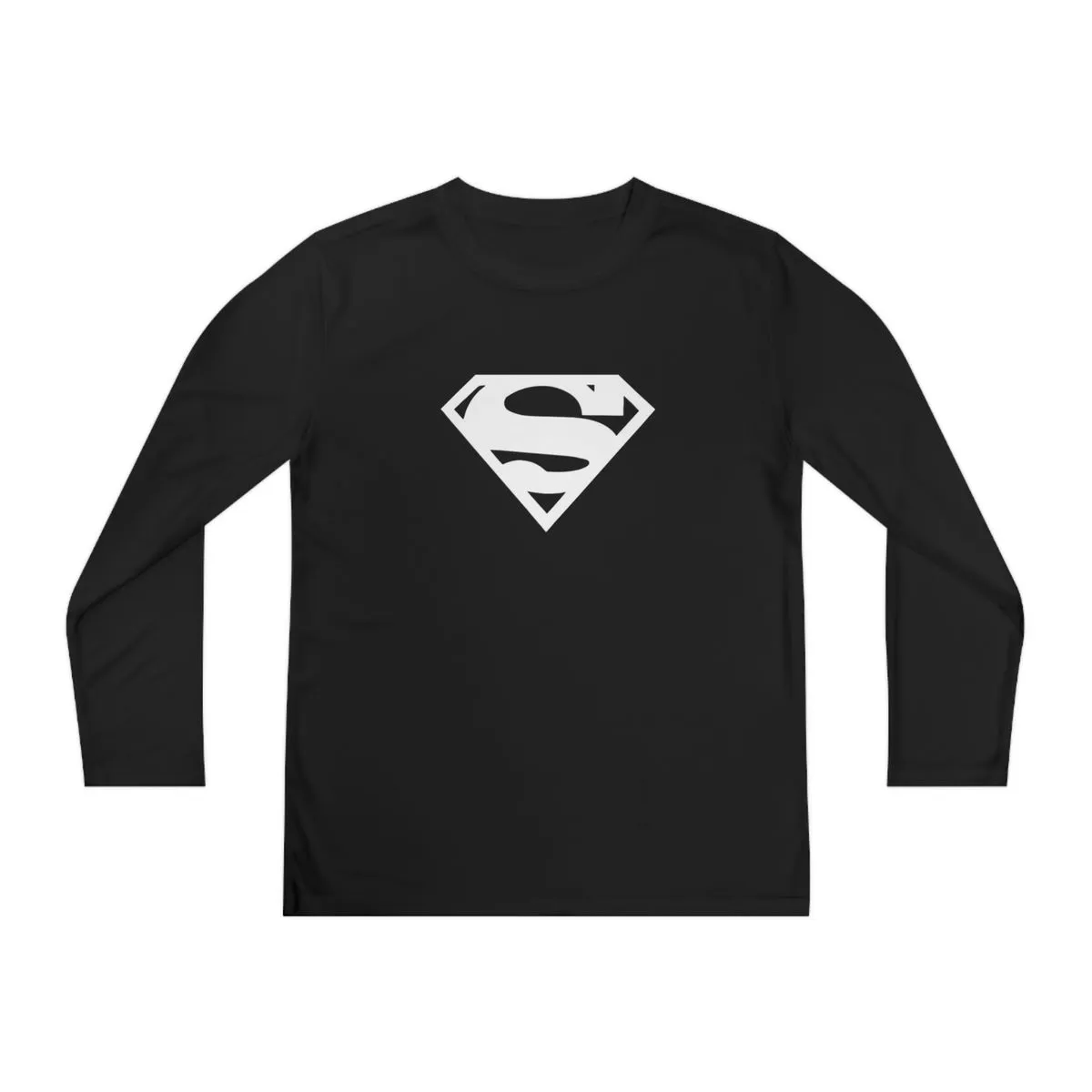 Kid's Size Glow in The Dark Super Hero T-shirt Long Sleeve