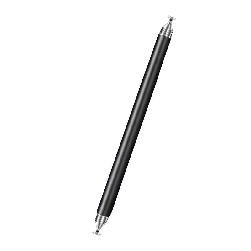 4-in-1 Silicone Tip Universal Stylus Compatible with Phones and Tablets - Black