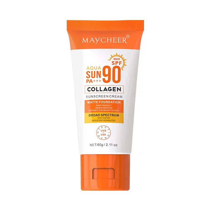 Maycheer Aqua Sun PA+++ 90 Collagen Sunscreen Cream