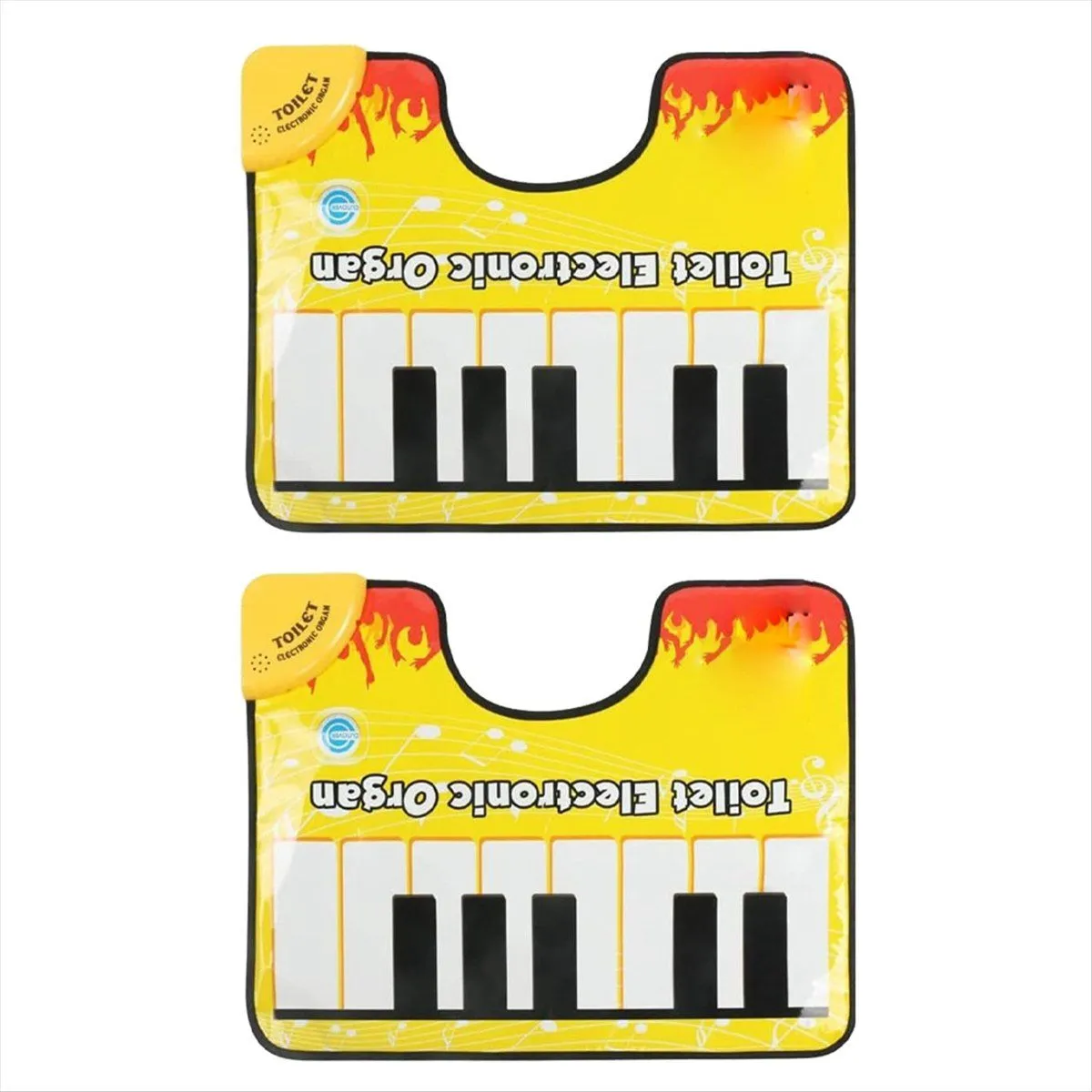 Artistic Piano Sound Bathroom Carpet