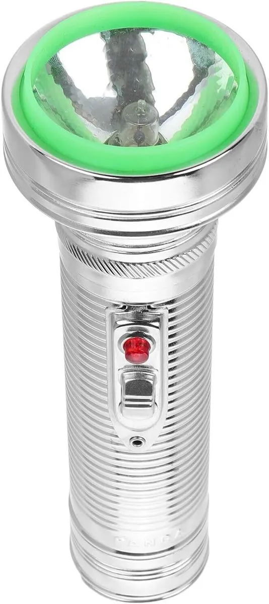 Vintage Metal Flashlight Battery Powered Handheld Torch, Retro Nightlight