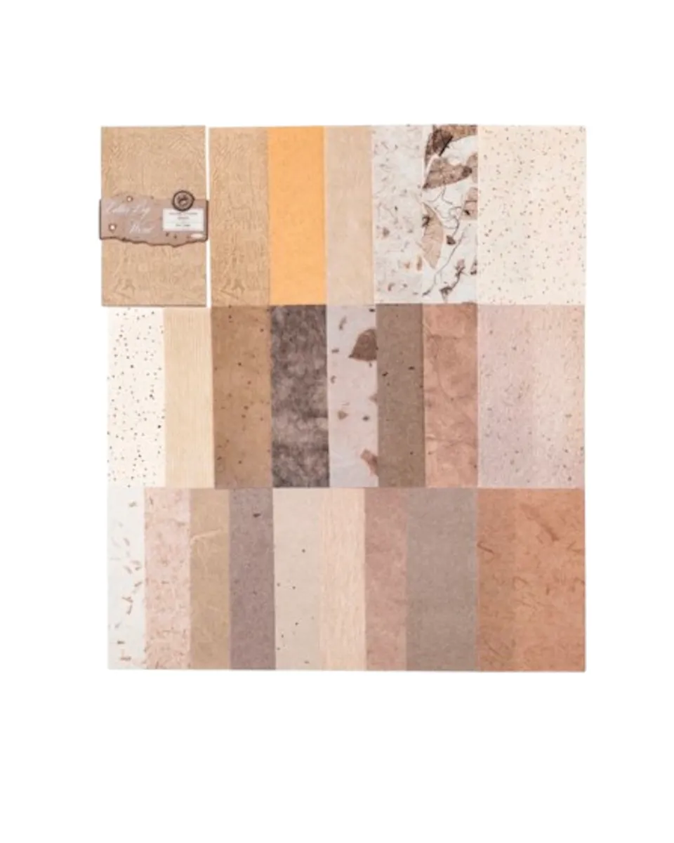 Scrapbook Paper Mini 50 Sheets - Brown