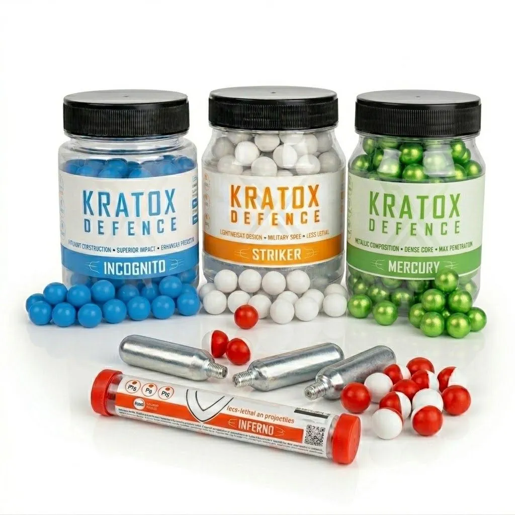 Kratox Ammo Recharge Packs - .50 Cal CO2 & Ball Refill Kits -  Deluxe Kit