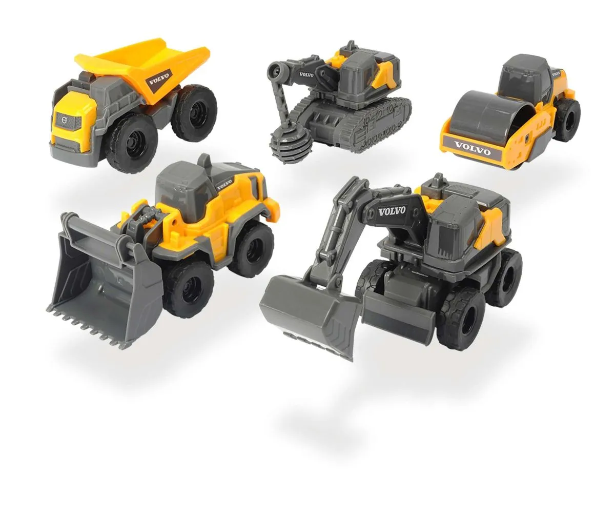 Dickie Toys Volvo Microworkers 5 Pack