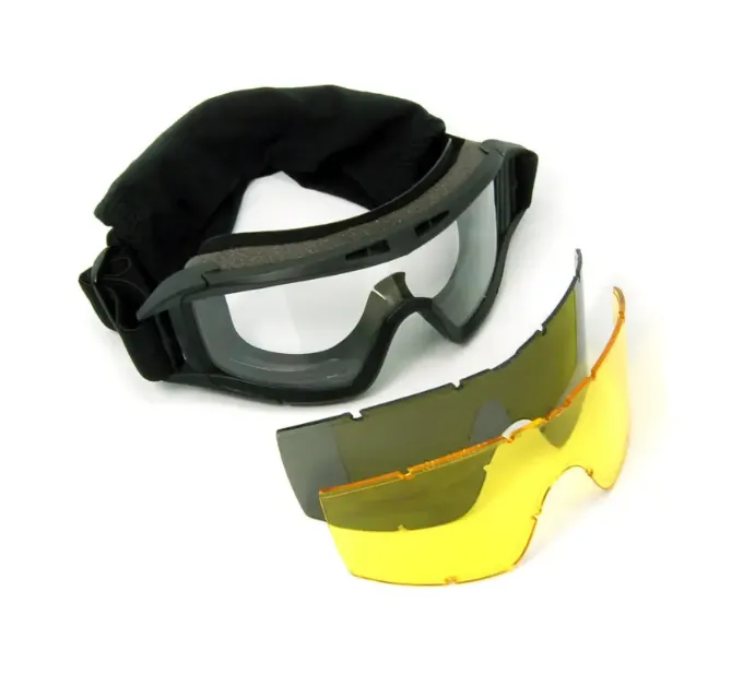 Tactical Goggles with 3 Interchangeable Lens