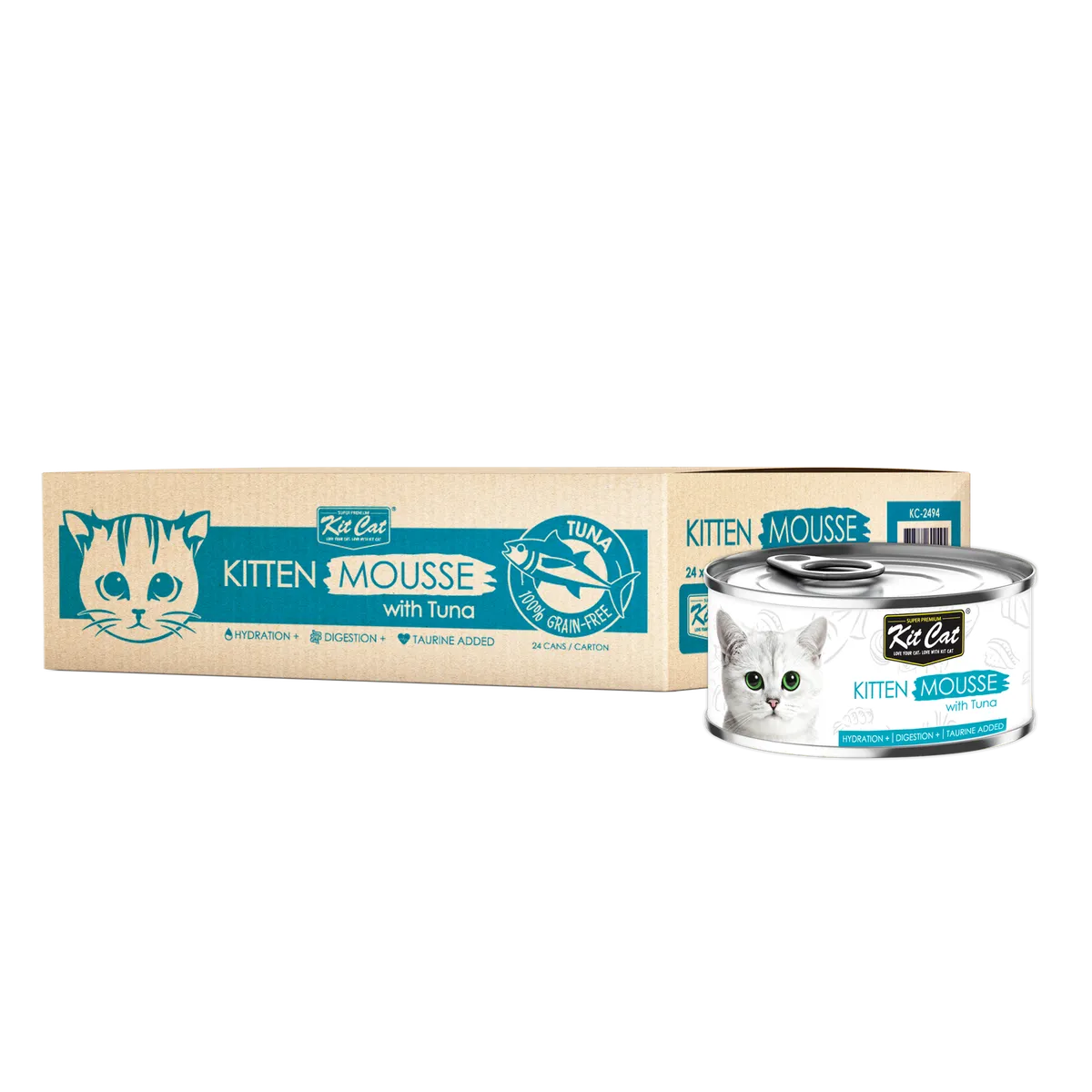 Kit Cat Kitten Tuna Mousse - (24 X 80g)