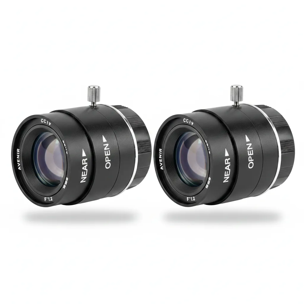 Securnix 12mm Manual Iris CCTV Lens with F1.2 Aperture - 2 Pack