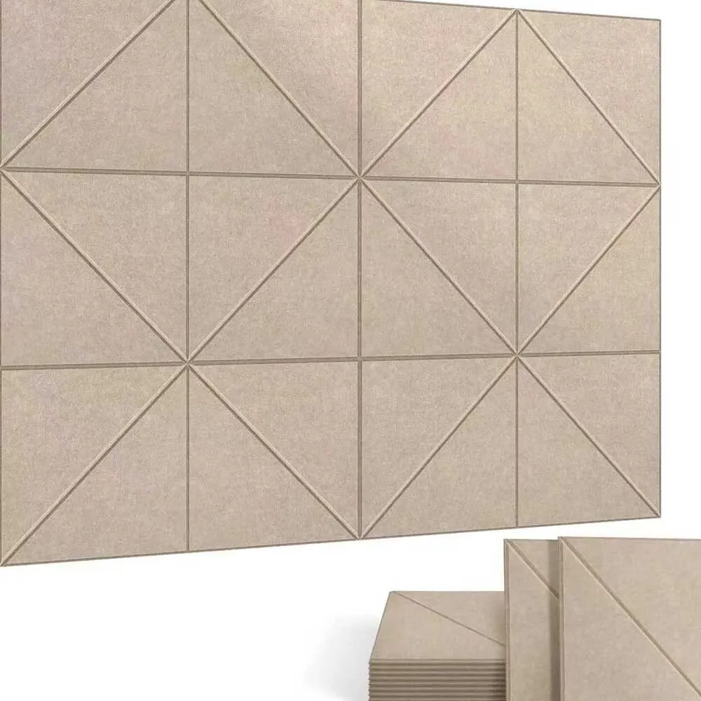 12 Pack Lined Acoustic Panels with Self-Adhesive, Sound Proof Foam Panels